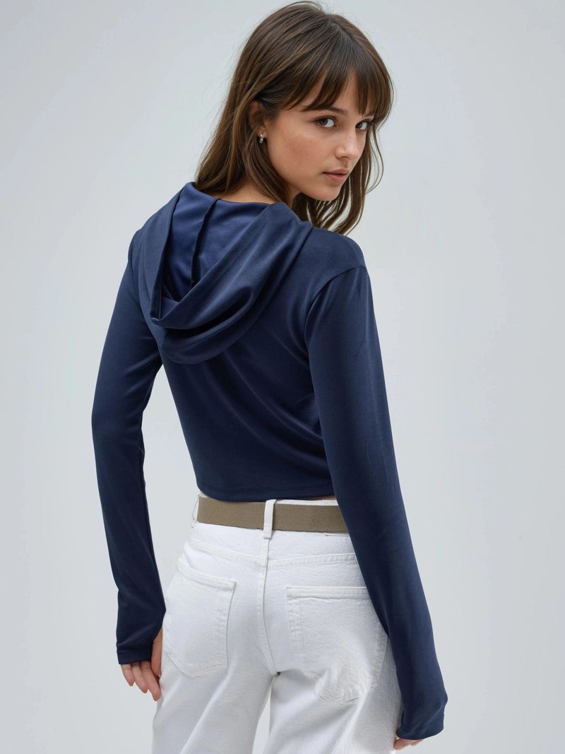 BUSEM Hooded Zip-Up Regular Fit Jacket - Image 2
